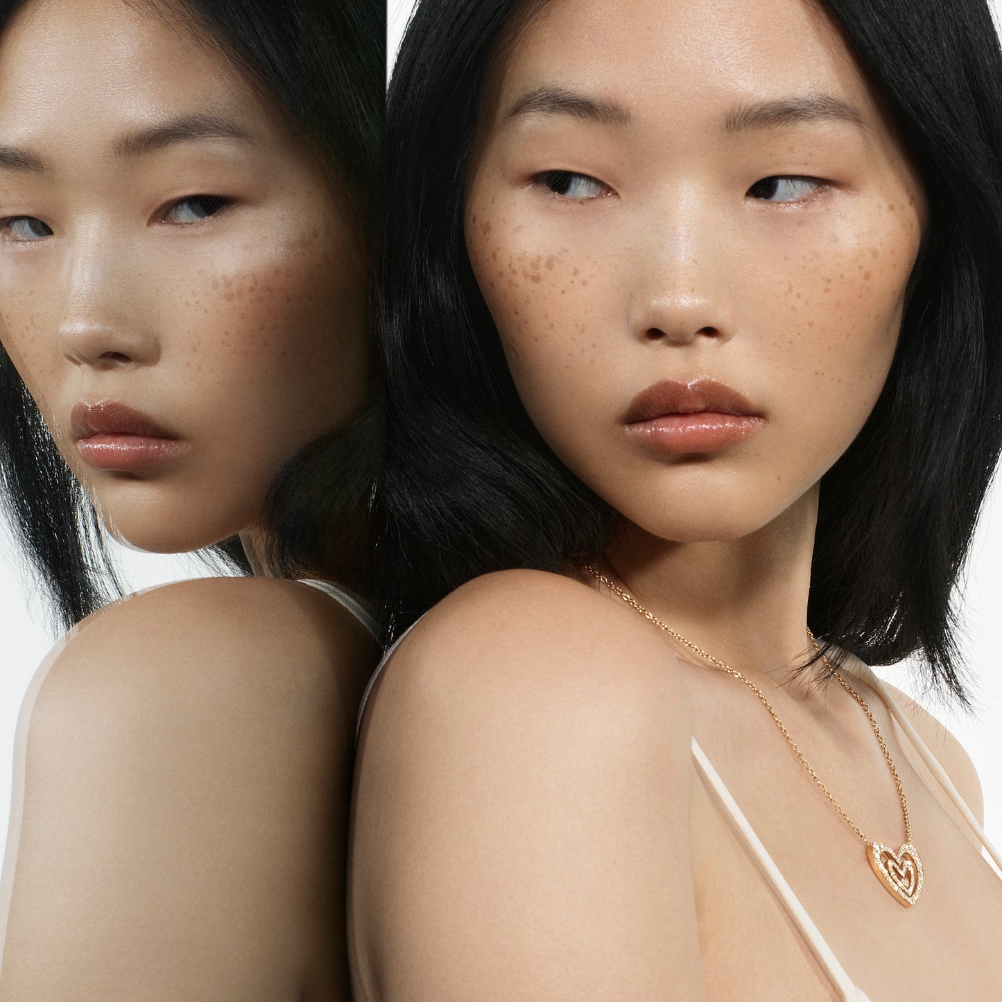 Eternal Radiance Gold Heart Necklace