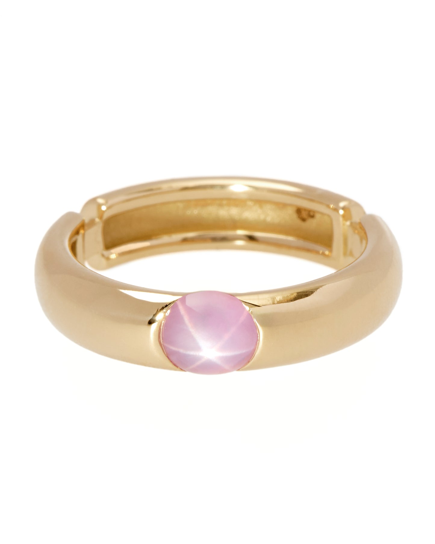 Floating Link Ring with Star Sapphire Big
