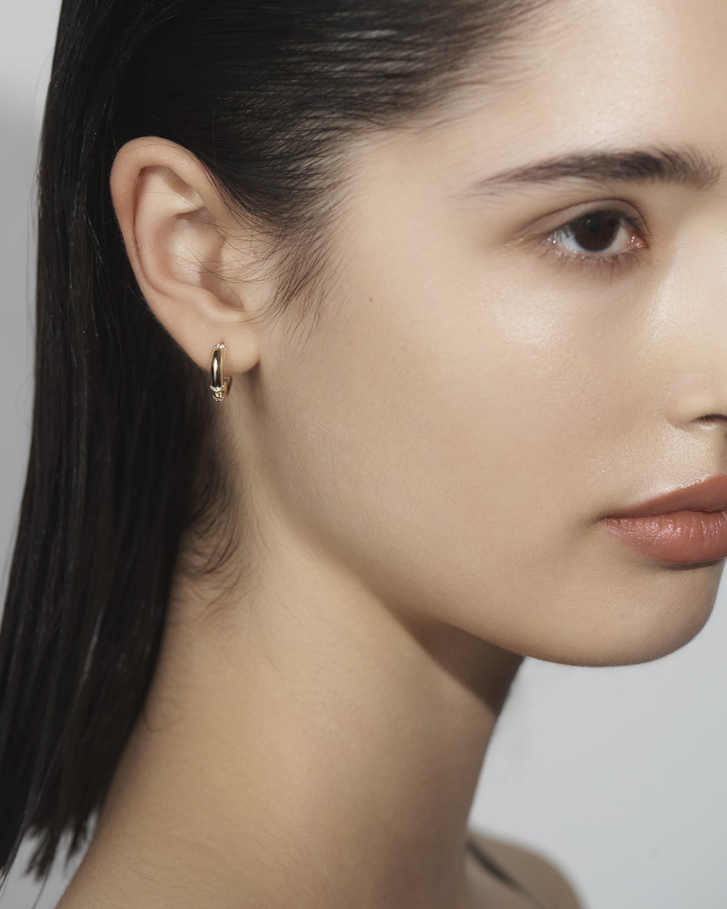 Floating Link Hoop Earrings Small