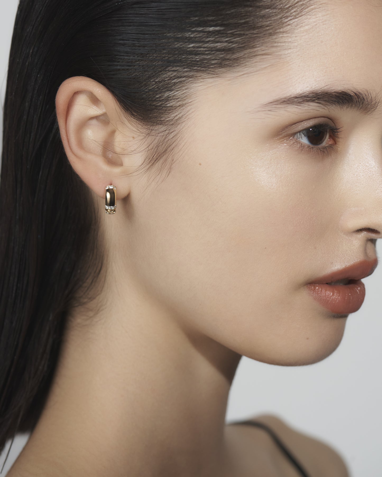 Floating Link Hoop Earrings Big