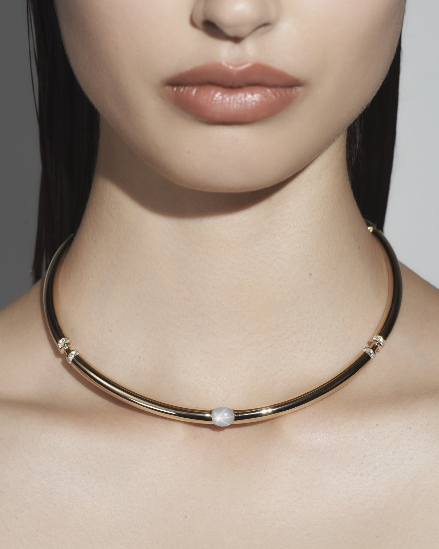 Floating Link Choker Necklace