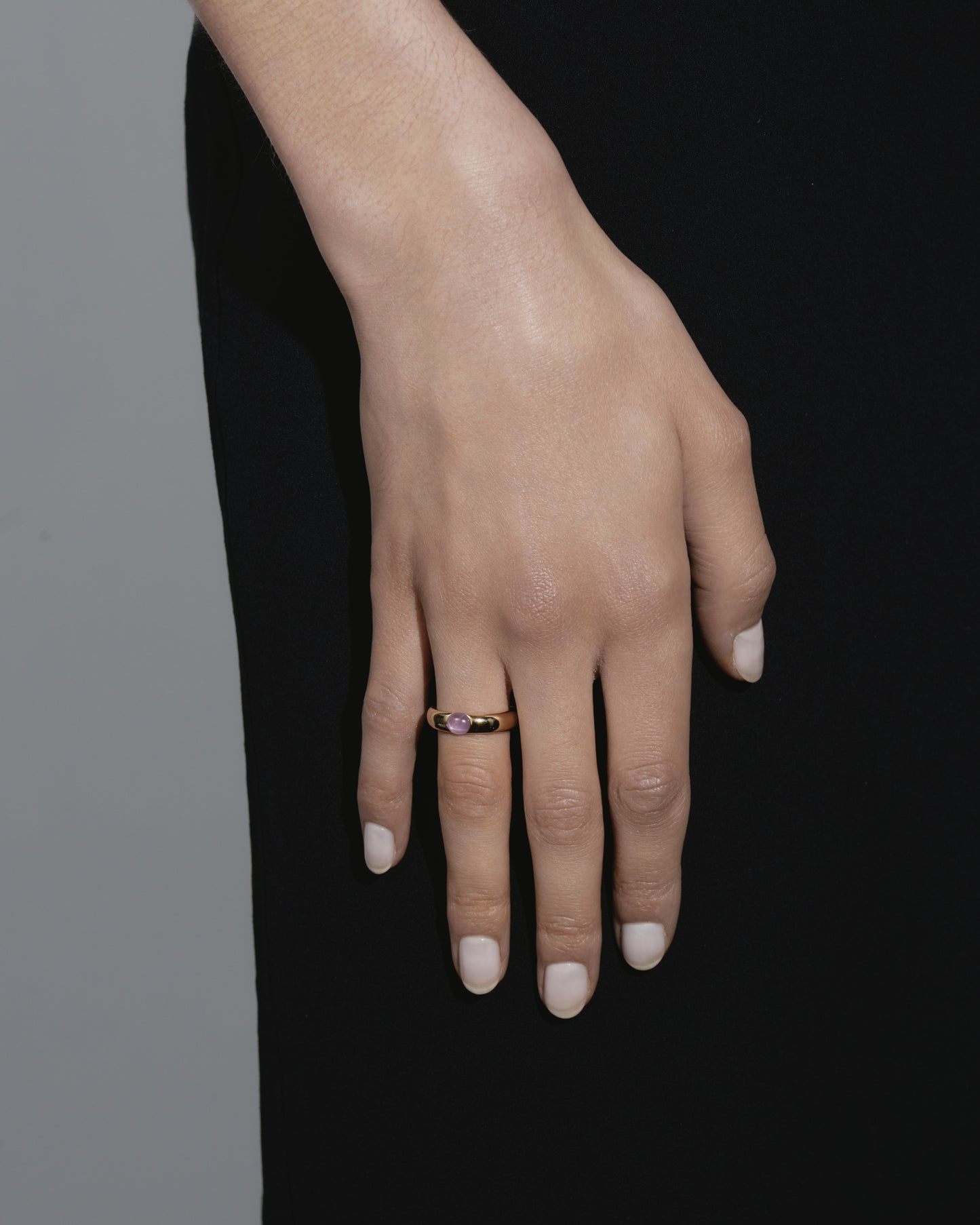 Floating Link Ring with Star Sapphire Big