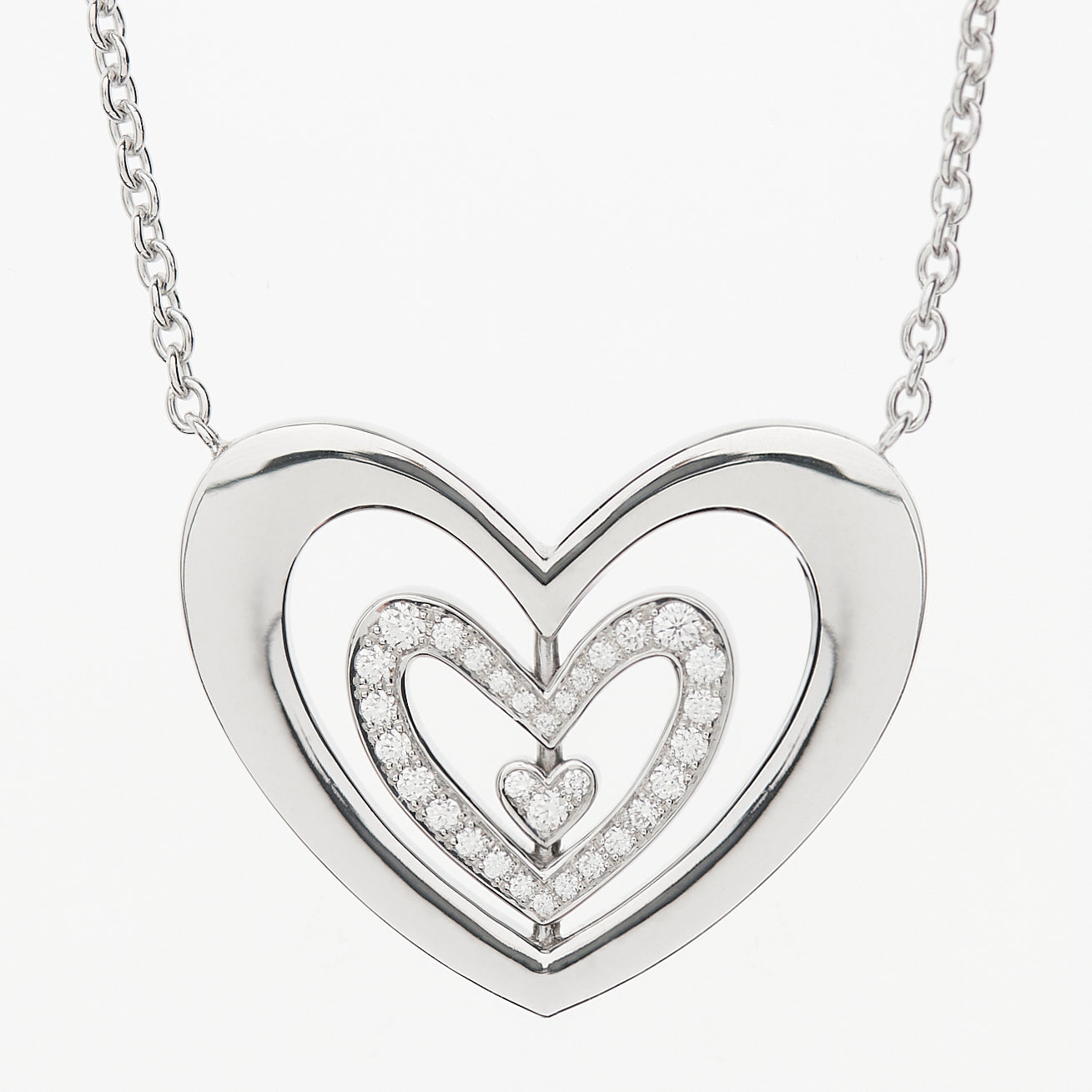 Celestial Gleam Gold Heart Necklace